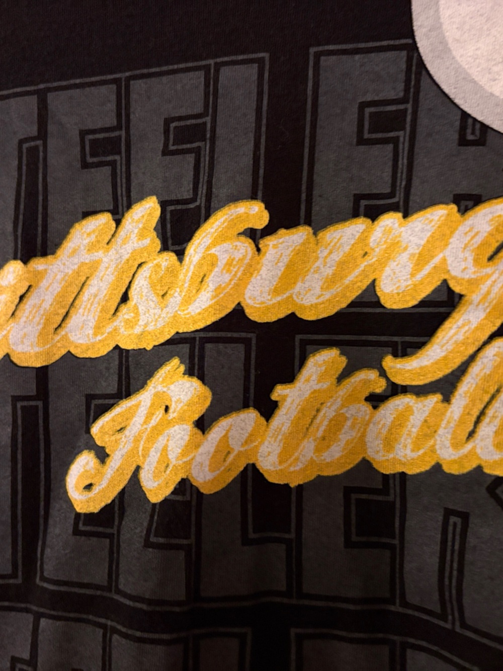 Pittsburgh Steelers Long Sleeve Tee 
Black and Gold - Picture 3 of 3